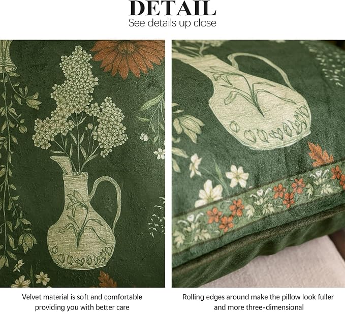 Designer Velvet Throw Pillow Cover,Set of 2,22"x22"-Nocturne | Pillow Cover,Concealed Zipper Design,Dragonfly Pattern,Sofas,Bedroom,Living Room,Lounge Chairs,All Season Home Decor