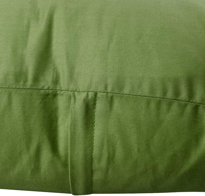 Thmyo 4-Pack 100% Cotton Lumbar Comfortable Solid Decorative Throw Pillow Case, Rectangle Cushion Cover Pillowcase Sublimation Blank Pillow Covers DIY Throw Pillowcase(12x20inch/30x50cm, Olive Green)