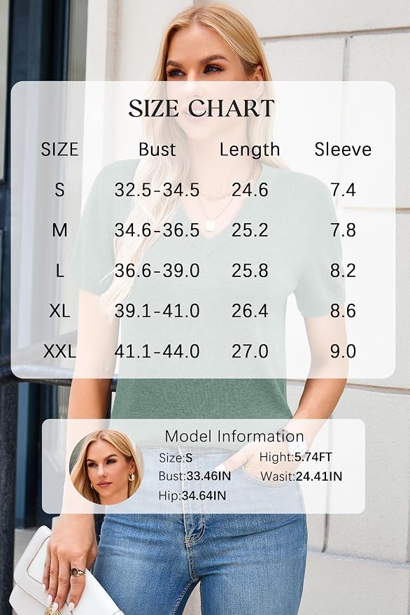 Arach&Cloz Women's Wool Blend Spring Summer Lightweight Business Casual Sweater Tops 2026