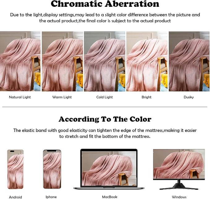 NEWCOSPLAY Fleece Leaves Pattern Throw Blanket, Dusty Pink, 50"x60" | Super Soft Throw Blanket, Lightweight Cozy Bed Sofa Blanket, Premium Silky Flannel Fleece, Travel Blanket for All Season Use