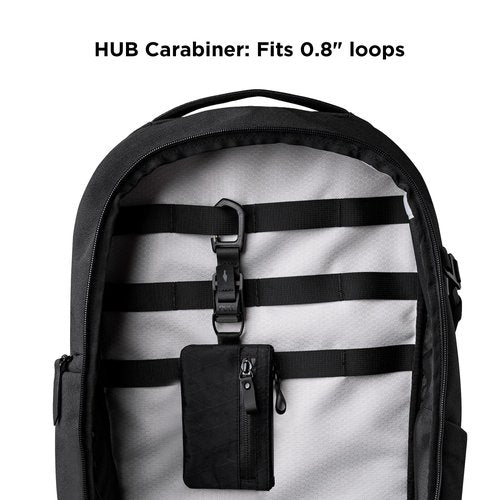 ALPAKA HUB Carabiner: Quick Release Keychain with Magnetic Belt Clip - EDC Carabiner for Keys - Tactical Gear & Backpack Accessories - Attach to ALPAKA Sling Bag, Belt Loops, and More