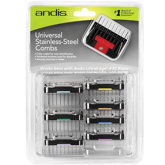 Andis - set of combs lifted stainless steel parts 8
