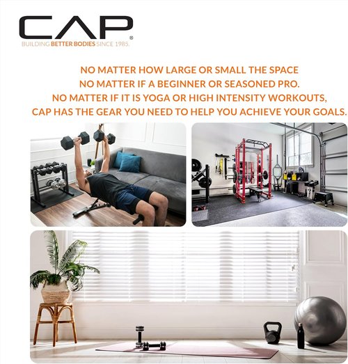 CAP Barbell Adjustable Ankle Weights - 10-20lb Pair for Enhanced Strength Training | Black