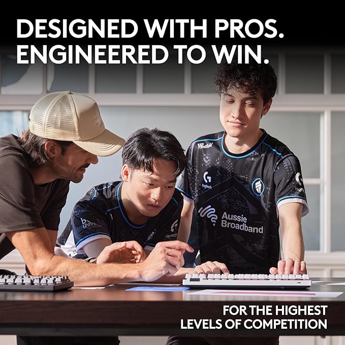 Logitech G PRO X TKL Lightspeed Wireless Gaming Keyboard (Tactile) - White | Lightspeed wireless, Ultra-Portable Tenkeyless Design, LIGHTSYNC RGB, PBT keycaps, Tactile Switches