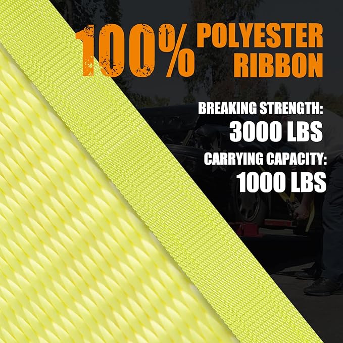 4PC 1.5" x15ft Ratchet Straps Heavy Duty-3000 lbs Break Stength,1000lbs Working Load-Cargo Tie Down Straps with Coated Double J Hooks for Securing Household Appliances, ATVS or Motorcycles