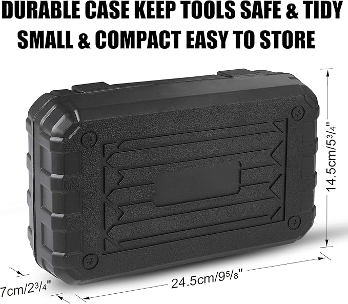 DOWELL Small Mini Tool Set School College Student Kids Dorm Tool Set Kit Home Repair Hand Tools with Tool Box Storage Case Upgraded HYT9