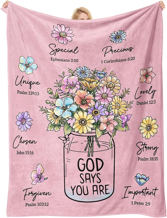 Christian Religious Gifts for Women, Pink Birthday Gifts for Women