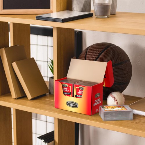Cardboard Gold Card Saver 1-400 Count | Semi-Rigid Trading Card Holders - PSA-Approved Protectors for Sports Cards