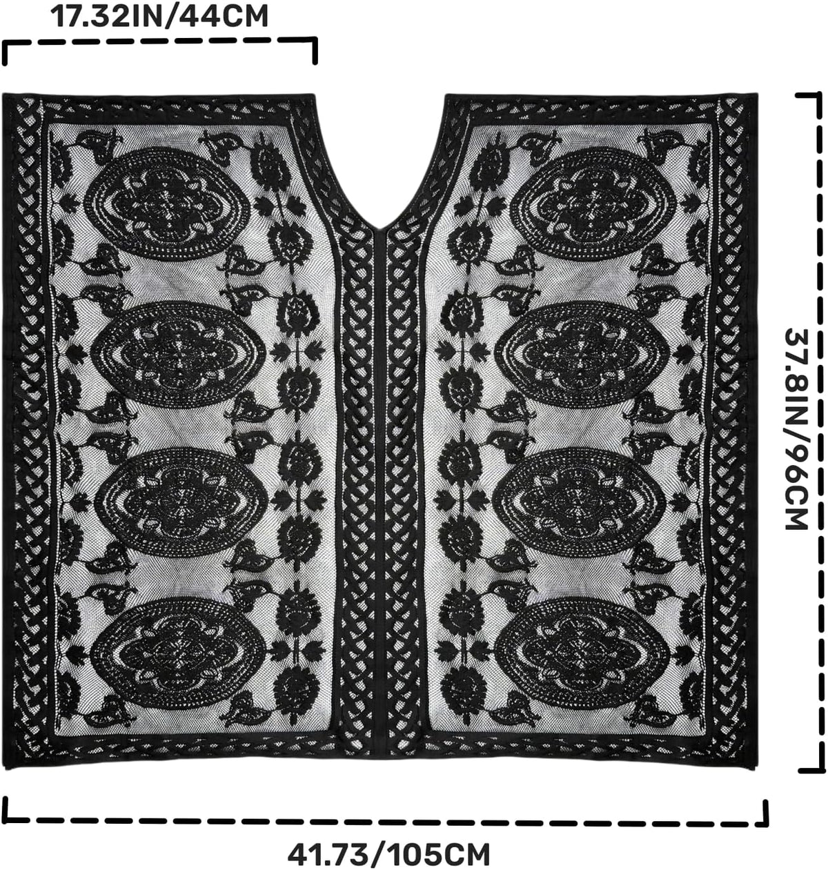 Skiennix Sexy Elegant Lace Beach Cover-Up - V-Neck Bathing Suit Cover-Up for Poolside & Parties