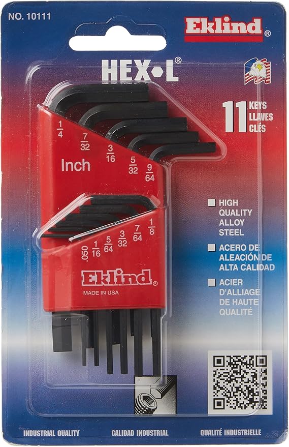 YIYITOOLS 30-Piece Hex Key Set and EKLIND 11-Piece Hex Key Set - Industrial Grade Alloy Steel Allen Wrench Sets with Storage Case