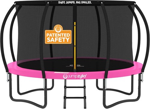 Jumpzylla Trampoline - ASTM Approved Outdoor Fun for Kids & Adults | 8FT to 16FT with Enclosure & Ladder