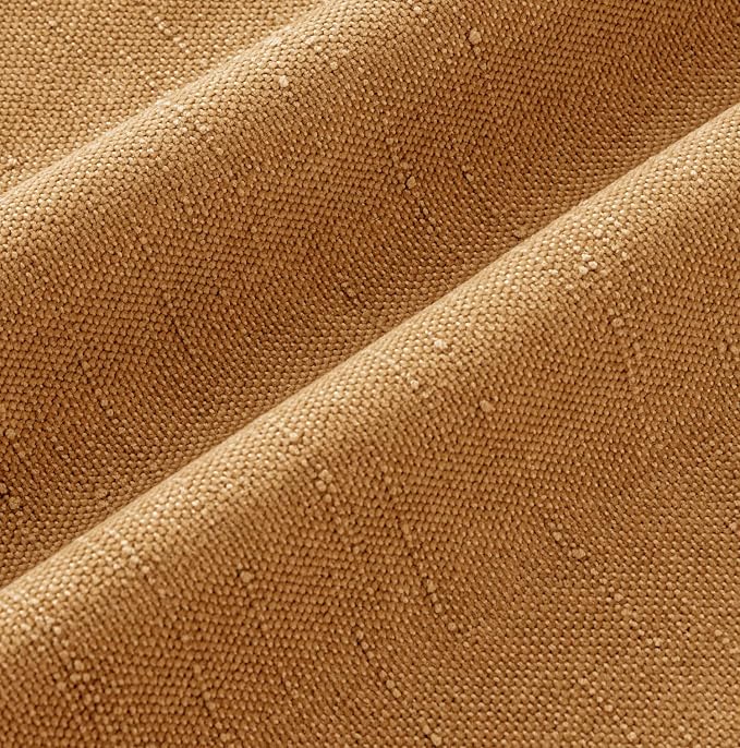 MIULEE Textured Chenille Throw Pillow Covers 22x22 Inch Golden Brown | Pack of 2 Decorative Soft Throw Pillows, Solid Textured Cushion Covers, Modern Home Decor for Couch Sofa Bedroom Living Room