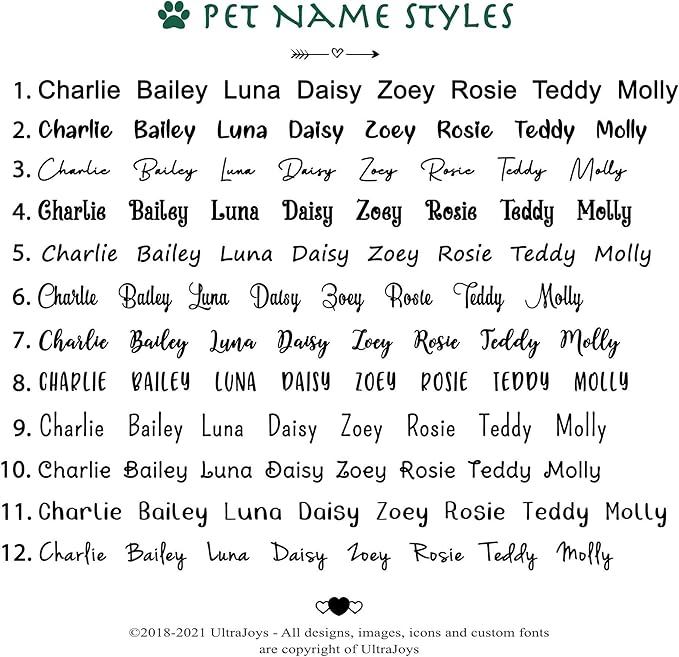 Ultra Joys Dog ID Tag, Custom Dog Tag Personalized Cat Tag, Pet ID Tag, Brushed Stainless Steel Round Dog Tag Silver Medium