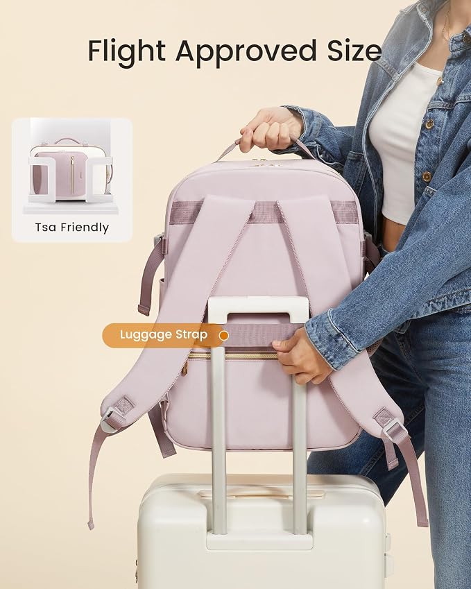 LOVEVOOK 56L Travel Backpack for Women & Men, Airline Approved Carry On Luggage with 3 Packing Cubes, TSA Overnight Bags, Waterproof Personal Item Bag, Weekender Essentials Backpacks fits 17" Laptop