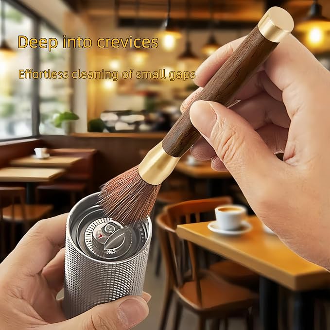 3-Piece Coffee Machine Cleaning Brush, Grinder Cleaning Accessories, Suitable for Coffee Bean Grinding and Coffee Powder Cleaning, Ideal for Baristas in the Home Kitchen