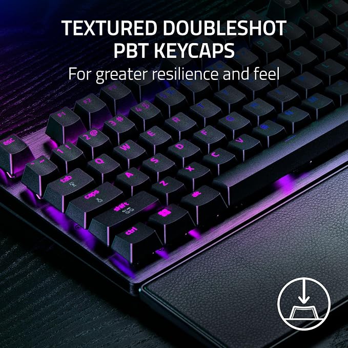 Razer Huntsman V3 Pro 8KHz Esports Gaming Keyboard, Analog Optical, Black | Gen-2 Analog Optical Switches, Rapid Trigger, Adjustable Actuation, Media Controls, PBT Keycaps