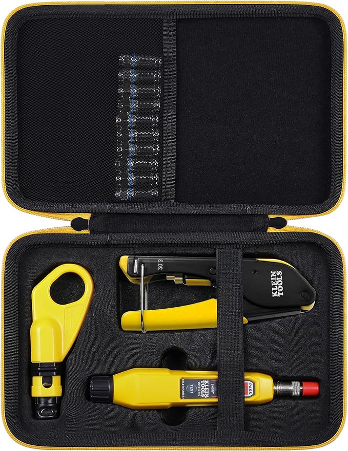 Aenllosi Hard Carrying Case Replacement for Klein Tools VDV002-818 Coaxial Cable Tools and Connectors,Customised Holder for Coax Cable Crimper Kit Tool(Case Only)