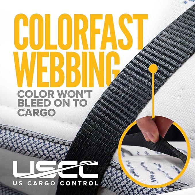 US Cargo Control Endless Ratchet Straps 1 Inch x 30 Foot (4-Pack), Hookless Ratchet Straps 30 FT, 1,500 LBS Break Strength, 1 Inch Tie Downs for Motorcycles, Bikes, Pallets, Kayaks, and Bundling