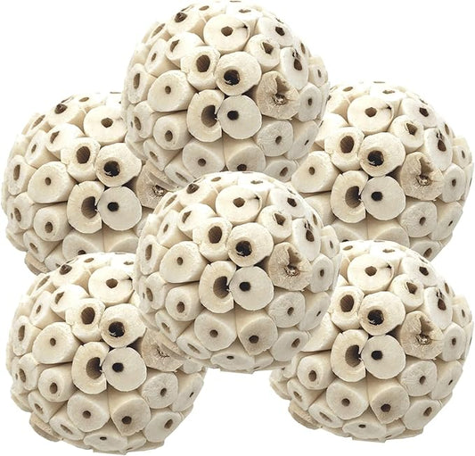 Bonka Bird Toys 2117 Pk6 Sola Atta Balls Foot Talon Craft Part Parrot Bird Toys Conure Parakeet Cockatiel