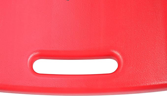 Pro Lift Mechanic Plastic Creeper 36 Inch - Blow Molded Ergonomic HDPE Body with Padded Headrest - 300 Lbs Capacity Red