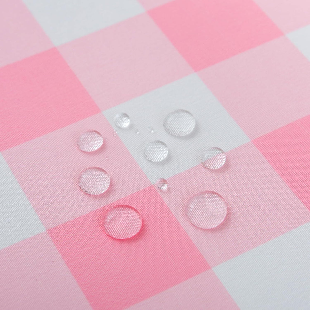 Pink Gingham Tablecloth Rectangle Table 60" X 120" - Oblong Polyester Pink and White Checkered Plaid Table Cover Reusable Water Resistant for Spring Valentine Summer Holiday Picnic Dinner Décor