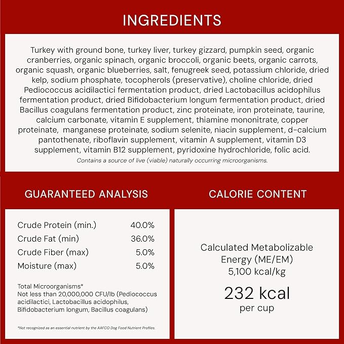 Stella & Chewy's Freeze-Dried Raw Tantalizing Turkey Meal Mixers- Dog Food Topper and Mixer - Made with 95% Cage-Free Turkey, Organs & Bone - Perfect for Picky Eaters - Grain-Free - 3.5 oz