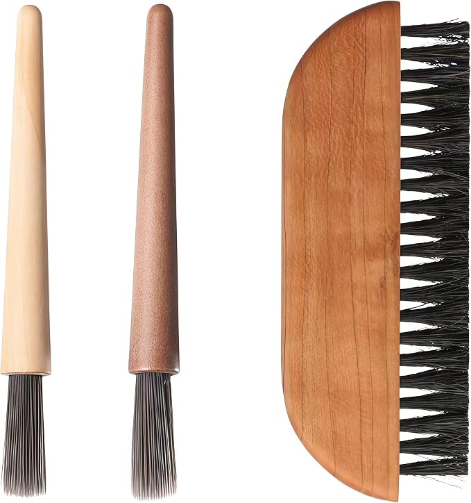 3-Piece Coffee Brush Grinder Cleaning Tool Household Cleaning Brush Set For Removing Coffee Grounds and Table Top Bar Coffee Powder