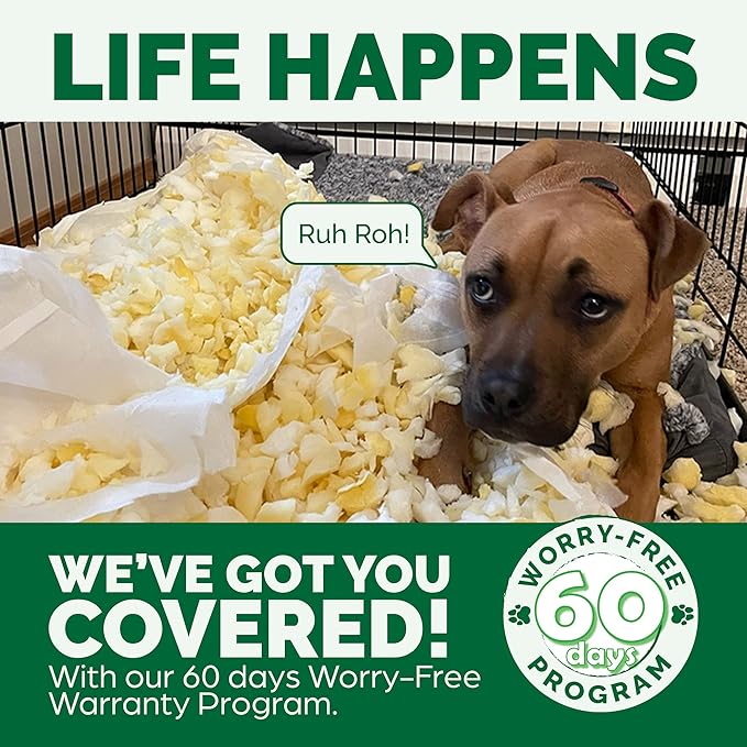 Furhaven Replacement Dog Bed Cover Quilted Sofa-Style, Machine Washable - Iron Gray, Medium (Pack of 2)