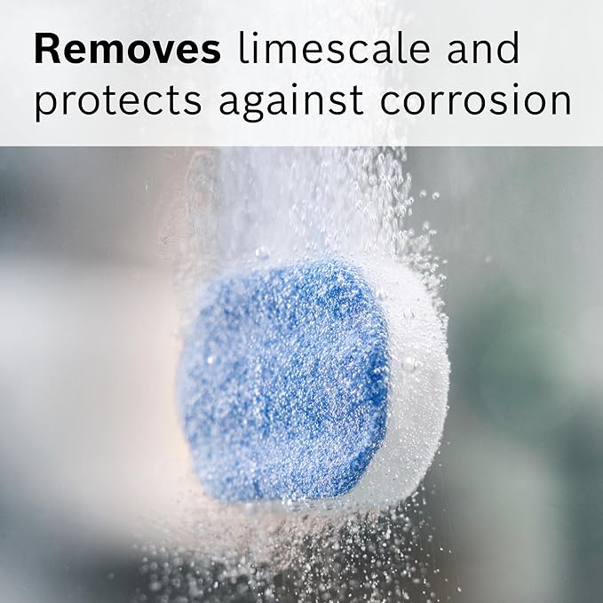 Bosch Descaling Tablets for VeroCafe Coffee and Espresso Machines | Remove Limescale, Corrosion Buildup - Maintenance Accessory for VeroCafe, 3 Tabs - TCZ8002US