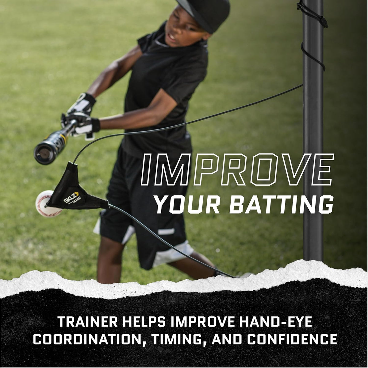 SKLZ Hit-A-Way Batting Trainer - Improve Swing Technique for Baseball & Softball