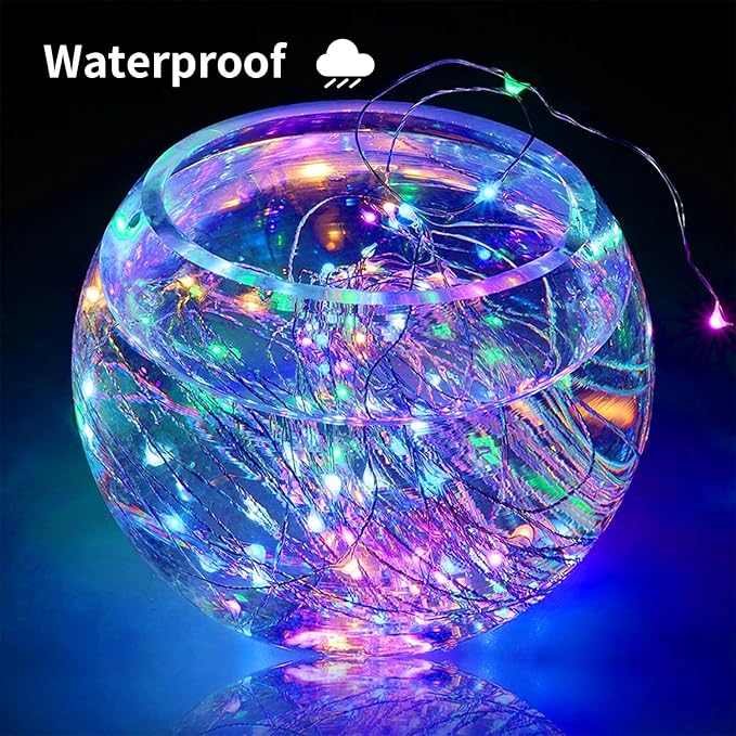 Solar String Lights Outdoor, 99 Feet 300 LEDs 8 Modes Solar Fairy Lights, Waterproof Outdoor Light for Patio Garden Yard Christmas Tree Halloween Wedding Party Decorations, Colorful