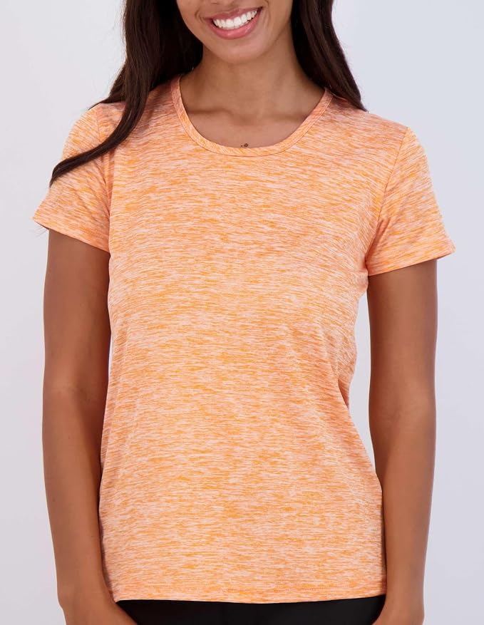 5 Pack Women's Dry Fit Short Sleeve Athletic Gym Workout Running Tops | Available in Plus Size, Exercise, Sports, Fitness, Quick Dry, Cooling, Moisture Wicking, Loose Basic Tees, Yoga, Pilates