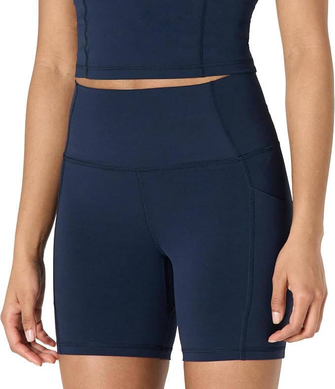 Amazon Essentials Women's Active FormFlex Buttery Soft High Waist Biker Shorts