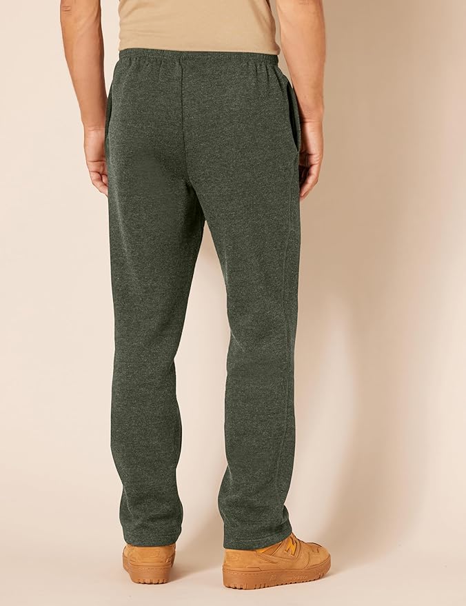 Amazon Essentials Men's Relaxed Straight Leg Fleece Open Bottom Sweatpant (Available in Big & Tall)