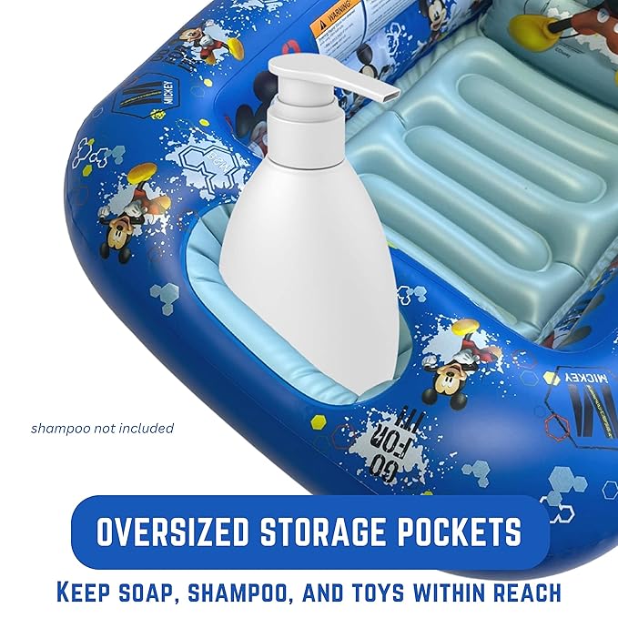 Disney Mickey Mouse Go for It Inflatable Tub - Baby Bathtub
