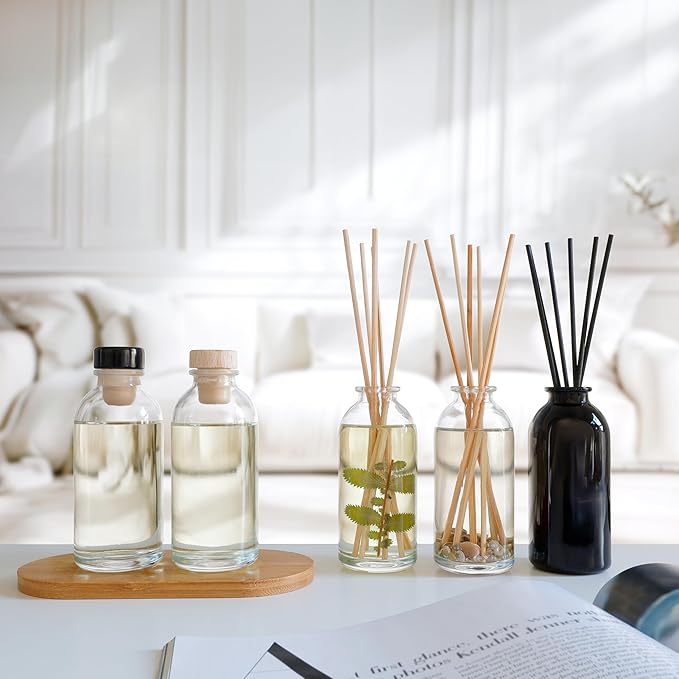 Urban Naturals Reed Diffuser Oil Refill, Vanilla Lime Citrus Essential Oils with Cane Sugar, Lime, Vanilla, 4 oz + Free Reed Sticks, Made in the USA