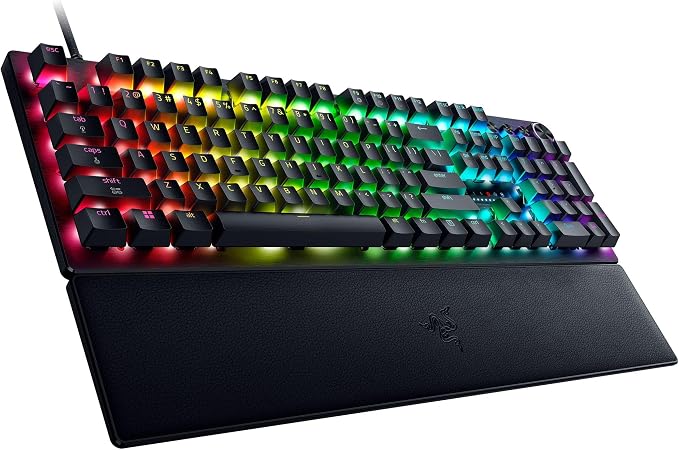 Razer Huntsman V3 Pro 8KHz Esports Gaming Keyboard, Analog Optical, Black | Gen-2 Analog Optical Switches, Rapid Trigger, Adjustable Actuation, Media Controls, PBT Keycaps