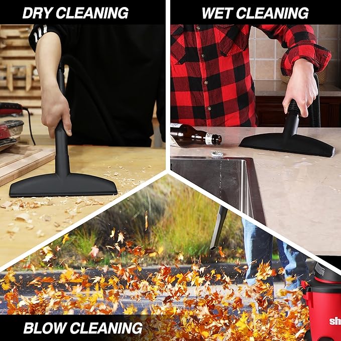 Shop-Vac 8 Gallon 4.5-Peak HP Wet/Dry Vacuum, 3 in 1 Function with Filter, Hose and Accessories, Ideal for Jobsite, Garage, Car & Workshop. 5971836