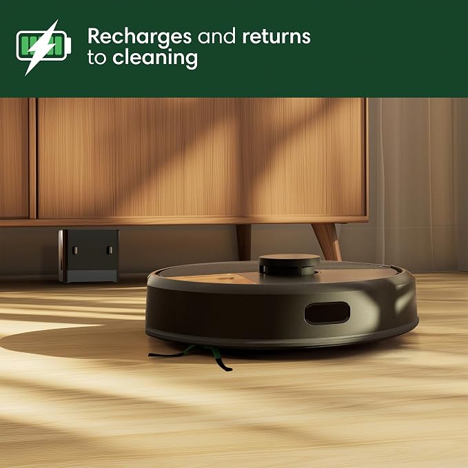 iRobot Roomba 105 Combo Robot Vacuum & Mop - Easy to use, Intense Power-Lifting Suction, LiDAR Navigation, Multiple Cleaning Modes, Avoids Mopping Carpets, Self-Charging | 70x Suction, Clearview Lidar Mapping, Vac and Mop Modes, Carpet-Detect Avoids Rugs