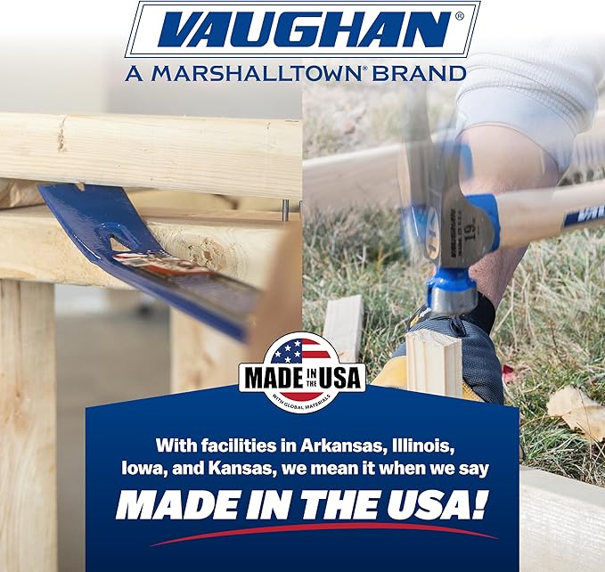VAUGHAN Bear Claw Scraper Bar, 8 Inch Pry Bar, Nail Puller, Made In The USA, BC/SB8, VN57042