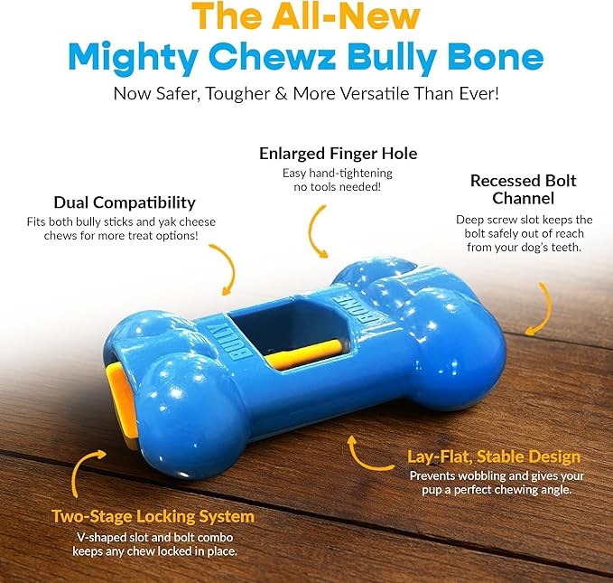 Yak Chew Holder Pack, Small (4 Pieces) - Includes Yak Cheese Holder for Safe, Secure and Smarter Chewing. Also a Bully Stick Holder Too!