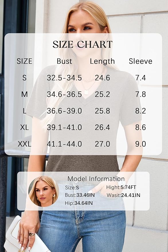 Arach&Cloz Women's Wool Blend Spring Summer Lightweight Business Casual Sweater Tops 2026
