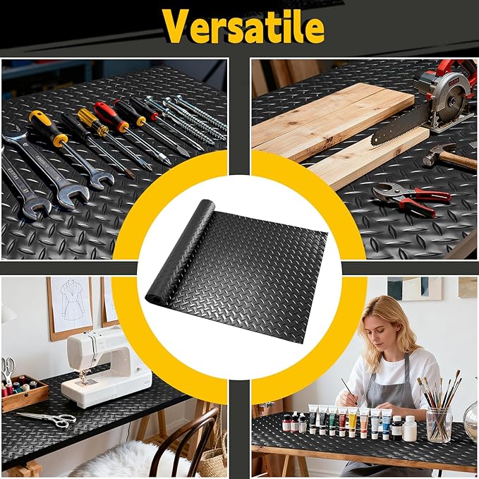 Workbench Mat 47.24"x23.62" Work Bench Pad, 2mm Non-Slip Steel Plate Tool Station for Painting, Woodworking, Crafting, DIY Building (47.24" x23.62)