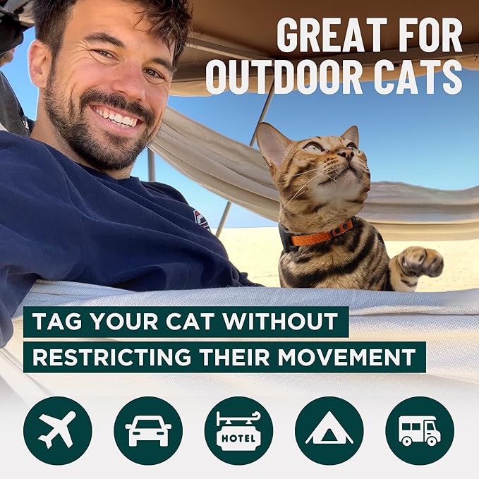 OutdoorBengal Durable Cat Collar Breakaway with Soft Padding Medium to Large Cats - Thin Heavy Duty Tactical Fabric, Comfortable, Quick Release Cat Collars, No Bell Collar (Black Reflective, Kitten)