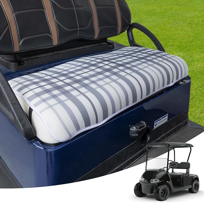 KEMIMOTO Universal Golf Cart Seat Towel Blanket Covers for All Weather, Compatible with EZGO, Club Car and More 2-Seat Golf Carts