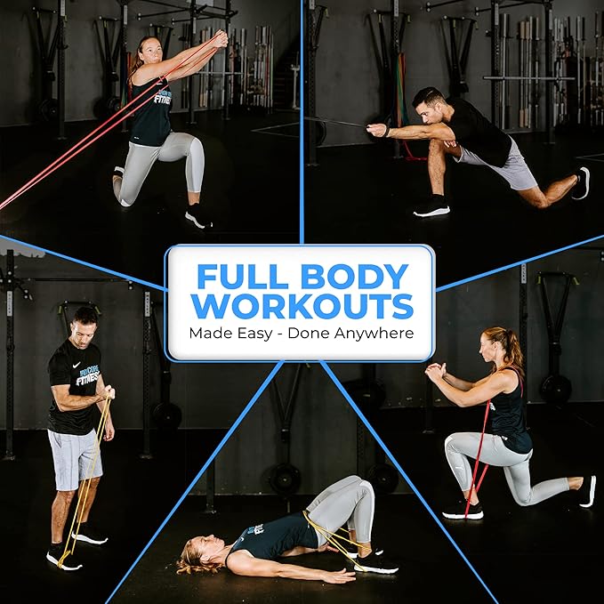 Pull Up Assistance Resistance Bands - Long Loop Power Bands for Men and Women - Strength Power Flexibility Training at Home & Gym - Ebooks & Workout Chart Included by Iron Core Fitness