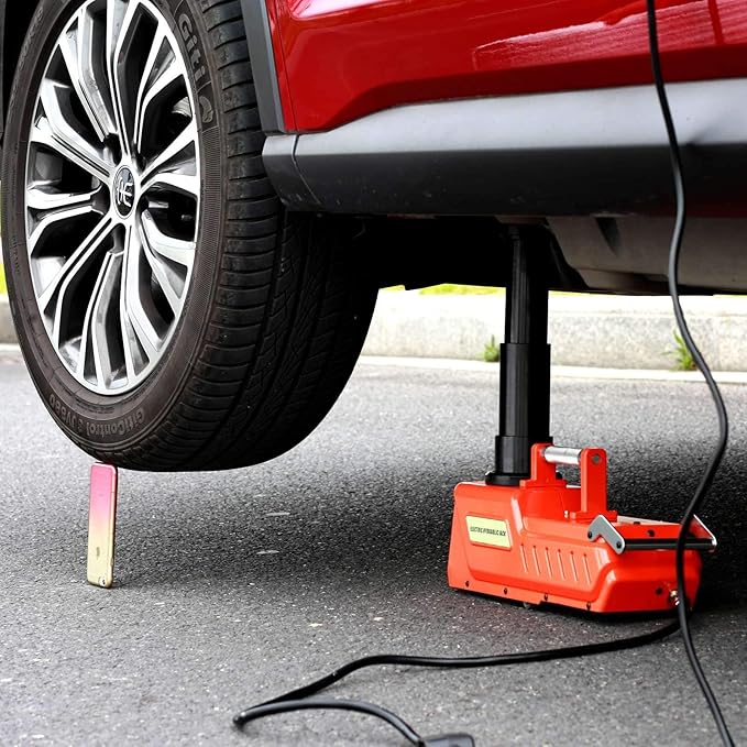 E-HEELP 15 Ton Electric Hydraulic Floor Jack, 12V DC Heavy Duty Truck Jack with LED Light for RV, SUV, Van, Sedan, Trucks (7.8-20.4 Inch Lift)