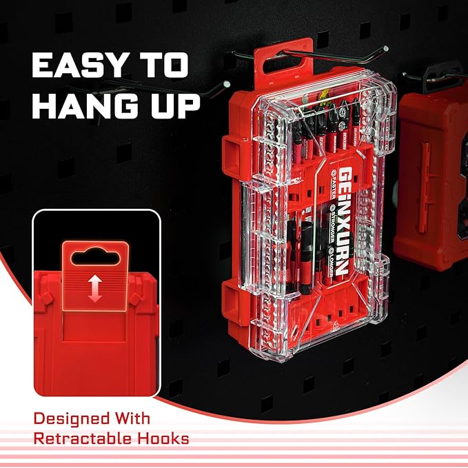 66Pieces Impact Screwdriver Bits Set, Magnetic S2 Steel 1??2??3??Phillips/Square/Torx/Slotted Bits Tips,Impact Bit Holder and Nut Driver with Storage Box Case