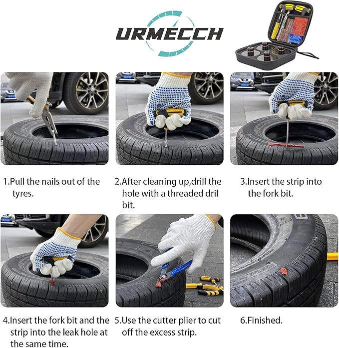 Lifting Jack Pad for Tesla Model 3/Y/S/X, 4PCS Rubber Jack Pad Adapter Pucks Tool Chassis Jack Point Pad Sturdy Adapter, Car Tire Repair Tool Kit with Storage Box