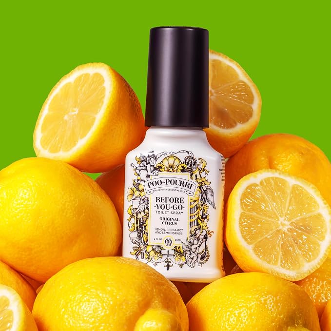 Poo~Pourri Lavender Vanilla, Lavender + Vanilla + Citrus, Before-You-Go Toilet Spray, 2 Oz